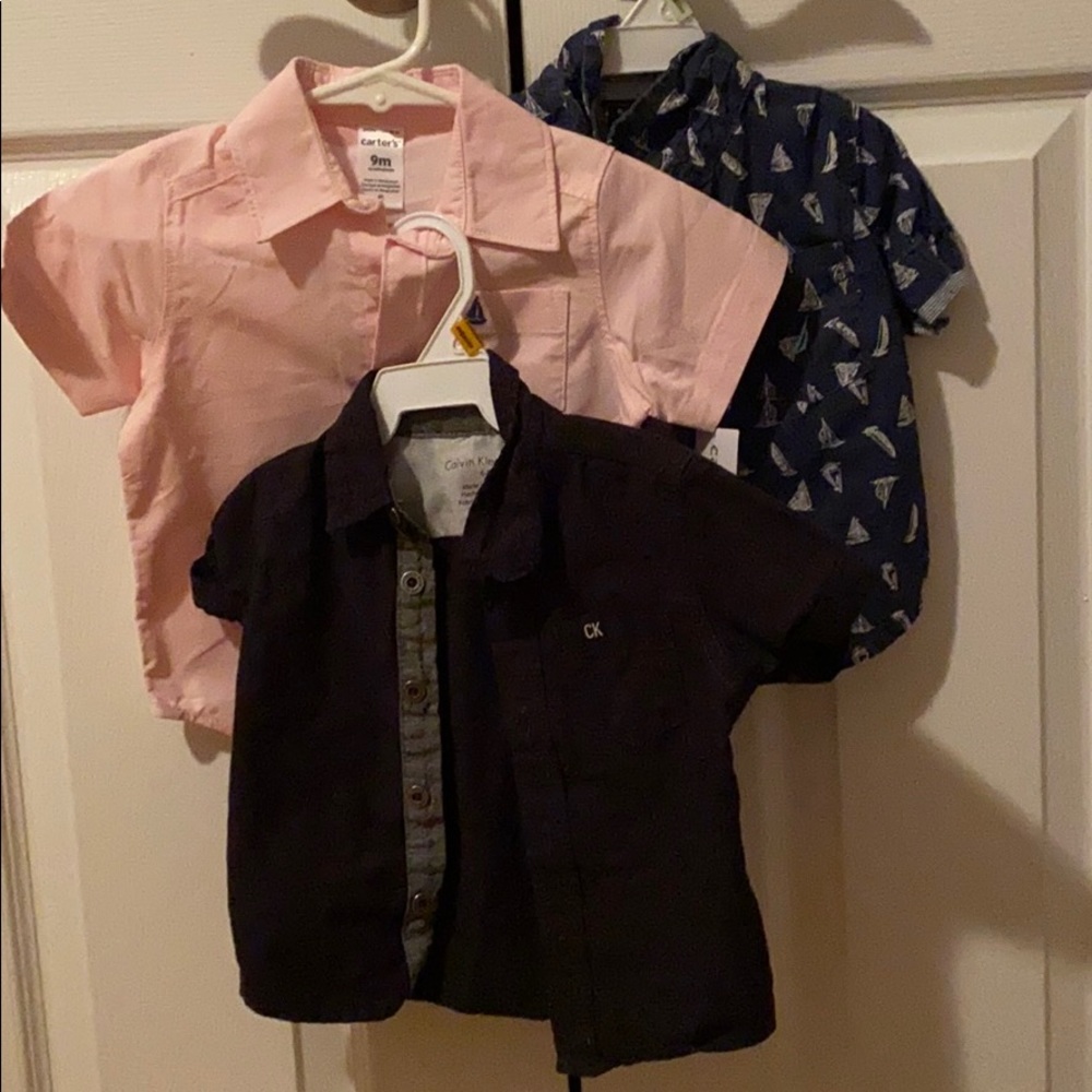 Three 9month Baby Boy Button Ups